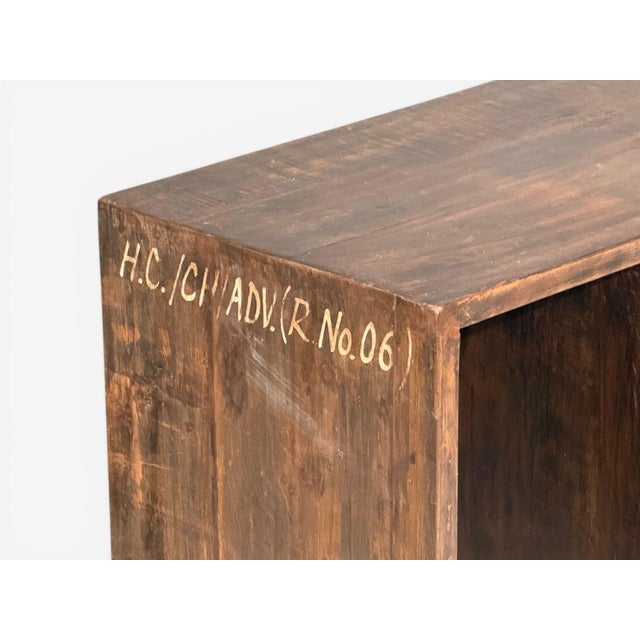 Brown Pierre Jeanneret, 6-Hole File Racks or Bookcases, Teak, Chandigarh, 1960s For Sale - Image 8 of 12