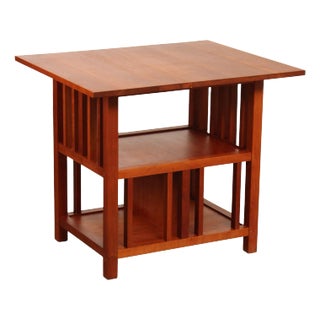 Thomas Moser Studio Crafted Cherry Bookshelf End Table For Sale
