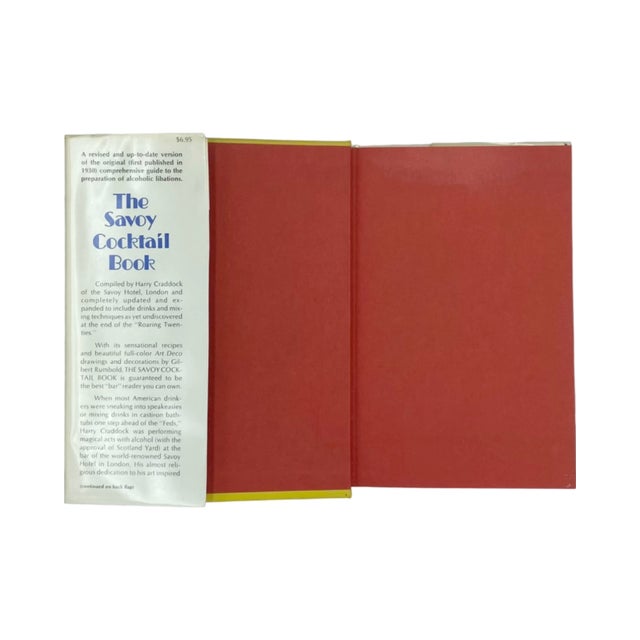 Mid-Century Modern The Savoy Cocktail Book by Harry Craddock 1976 Hardcover Recipes For Sale - Image 3 of 12