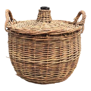 19th Century Vitner Woven Wine Demi Jar