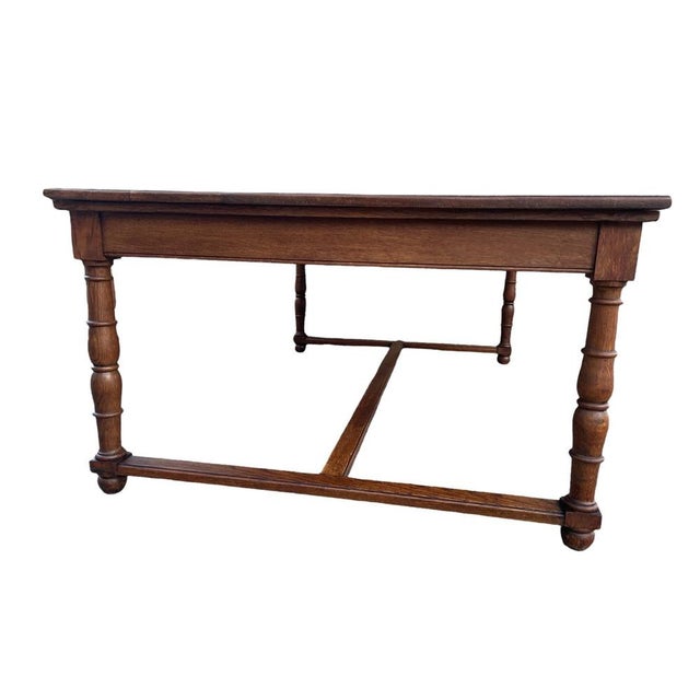 Antique French Embassy Oak Table For Sale - Image 3 of 17