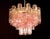 Tronchi Chandeliers with 36 Pink Glasses in the Style of Toni Zuccheri, Murano, 1990, Set of 4 For Sale - Image 9 of 13