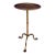 Small Dark Gilt Metal Drinks Table With Curved Legs For Sale