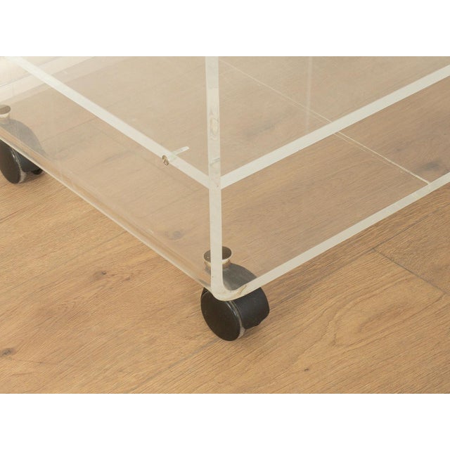 Acrylic Side Table, 1960s For Sale - Image 4 of 6