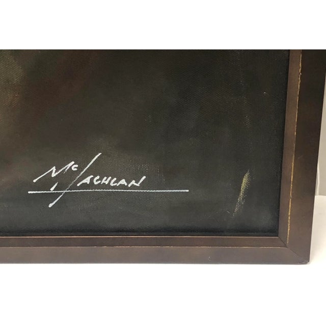 Figurative Figurative Oil Painting on Canvas “Looking Outward” by Artist McLachlan For Sale - Image 3 of 4