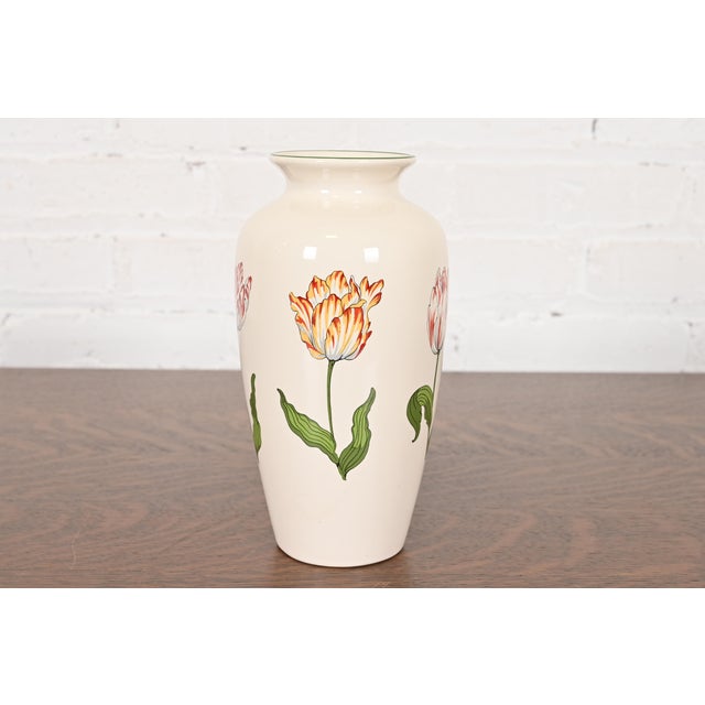 Tiffany & Co. "Tiffany Tulips" Porcelain Vase For Sale - Image 12 of 12