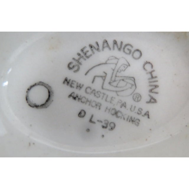 1960s Shenango China Anchor Hocking Orange Color Ceramic Gravy Boat For Sale - Image 10 of 16