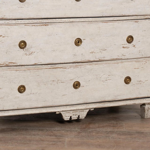 19th Century Swedish White Cabinet Cupboard With Drawers For Sale - Image 9 of 10