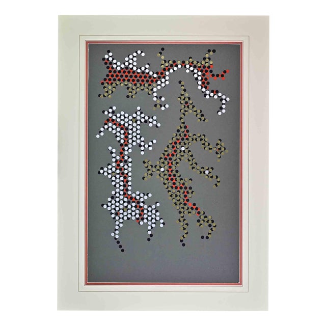 Mario Padovan, Precious Reflections, Screen Print, 1970s For Sale