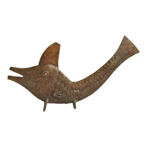 Early 20th Century Brass Mossi Fish Figure