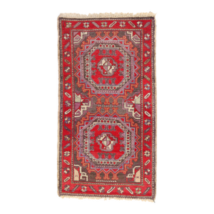 Vintage Turkish Bergama Rug - 02'01 X 03'09