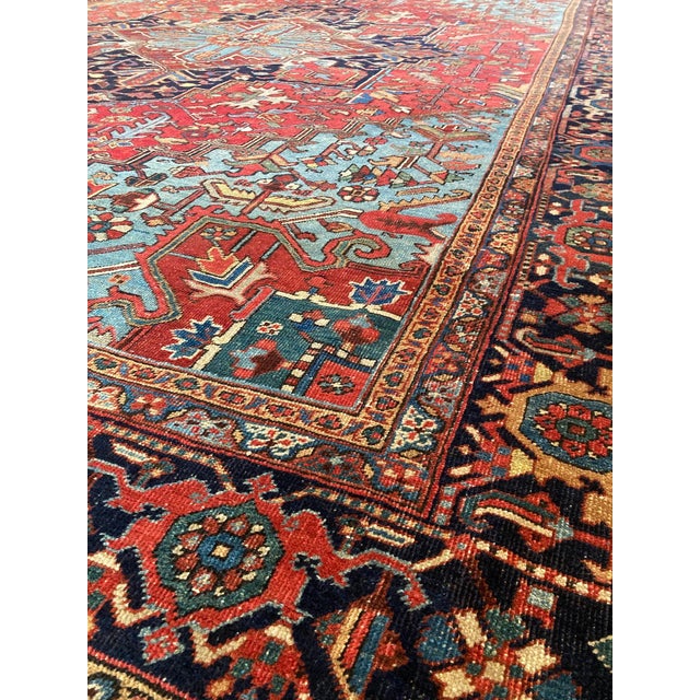 Antique Heriz Rug, 1920s For Sale - Image 6 of 18