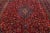 Textile 1950s Vintage Kashan Persian Wool Rug Handmade in Red For Sale - Image 7 of 7