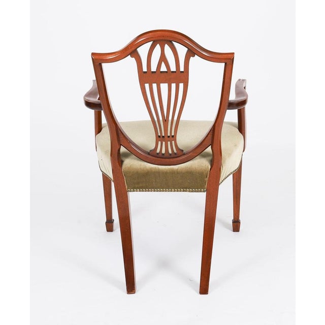 Vintage Shield Back Dining Chairs attributed to William Tillman, 1980s, Set of 8 For Sale - Image 10 of 18