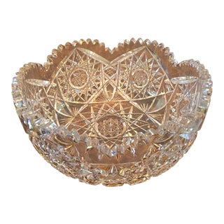 Cut Crystal Bowl For Sale