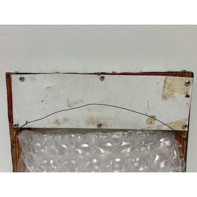 Brick Red Rocky Bridges Metal Artwork, 1999 For Sale - Image 8 of 9