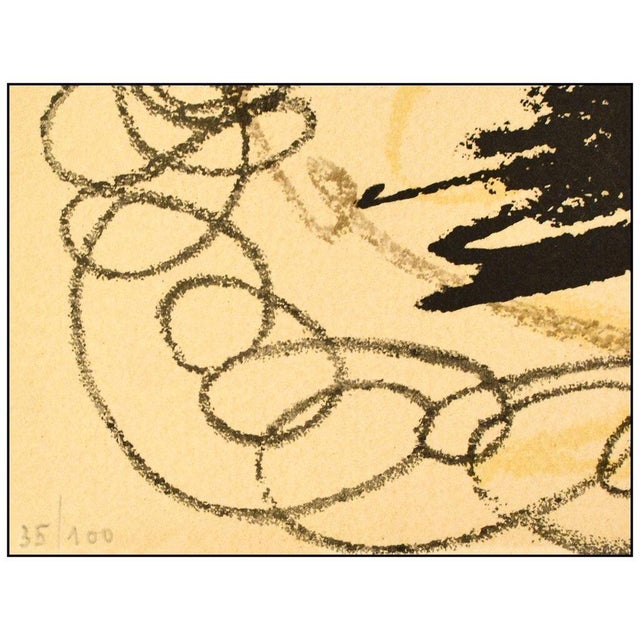Cream 1960s Obra Inedita Recent (Plate IX), Joan Miró For Sale - Image 8 of 10