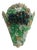 1920s Green Grape Motif Murano Glass Sconce For Sale