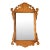 Vintage Chippendale Burl Wood Mirror For Sale