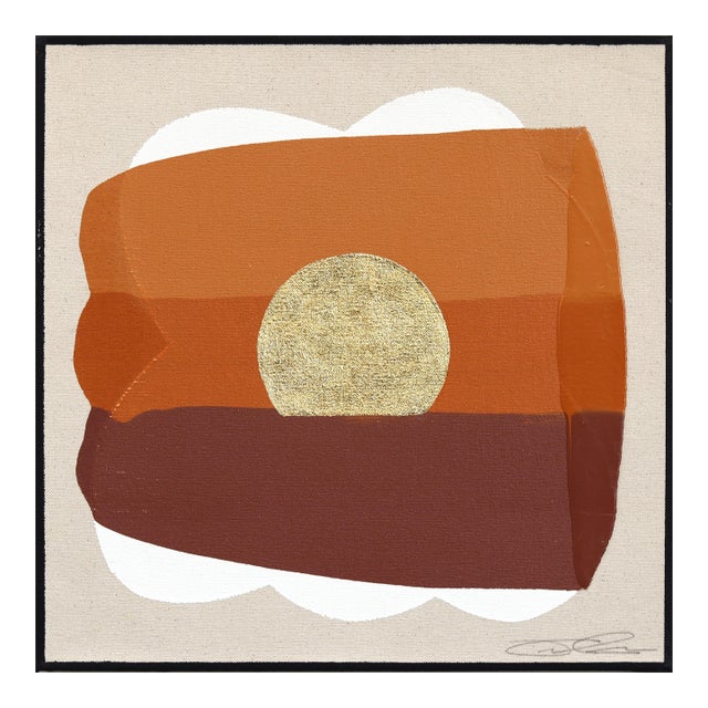 Eternal Sunsets Mini: Trustworthy - Meditative Abstract Warm Painting on Canvas Original Artwork by Jason DeMeo For Sale