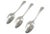 1930s Silver Serving Spoons - Set of 3 For Sale - Image 4 of 5