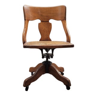 1920s Antique Milwaukee Chair Co Desk Chair For Sale