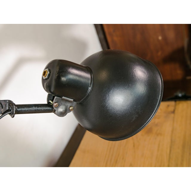 Black Industrial Black Scissor Wall Lamp with Extendable Harmonica from Adem, Netherlands, 1940s For Sale - Image 8 of 13