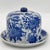 Vintage Bombay Company Blue and White Ceramic Cheese Dome For Sale In New York - Image 6 of 9