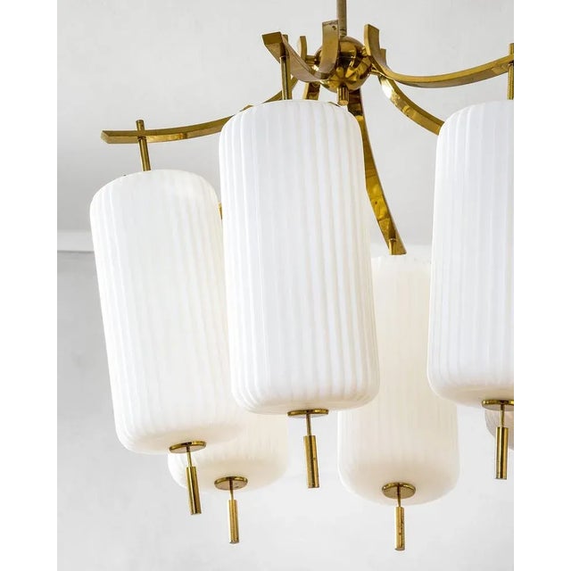 Mod. 12758 Chandelier by Angelo Lelii for Arredoluce, 1950s For Sale - Image 3 of 8