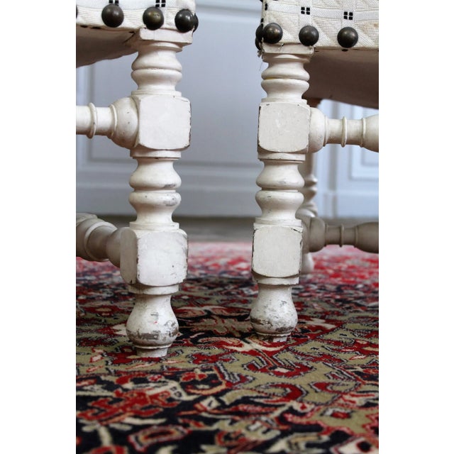 Set of 19th Century Louis XIII Style Armchairs, 1860 For Sale - Image 4 of 9