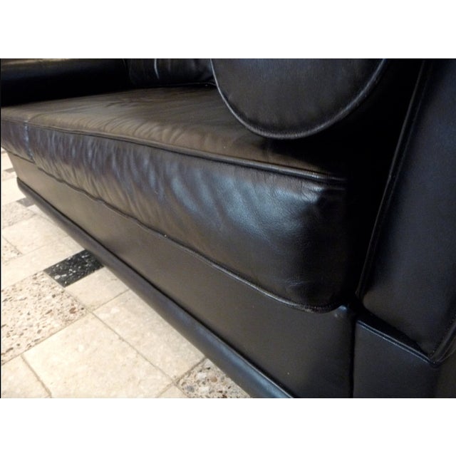 Classical Leather Knole-Type Two-Seater Sofa, Germany, 1960s For Sale - Image 6 of 18