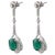 this is stunning natural Zambian Emerald earrings . emerald is of very high quality and diamonds are of very good clarity...