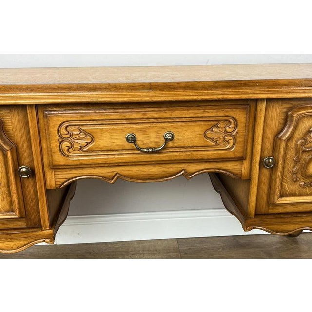Vintage Louis French Carved Cupboard For Sale - Image 3 of 11