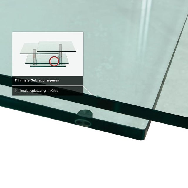 Silver K500 Glass Coffee Table from Ronald Schmitt For Sale - Image 8 of 11