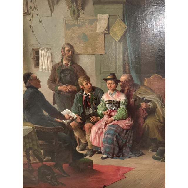 Late 18th Century Late 18th Century Peter Baumgartner, the Wedding Contract, Framed For Sale - Image 5 of 5