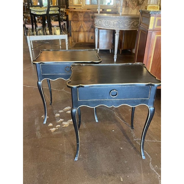 Pair of Vintage French Provincial Style Side Tables For Sale - Image 9 of 10