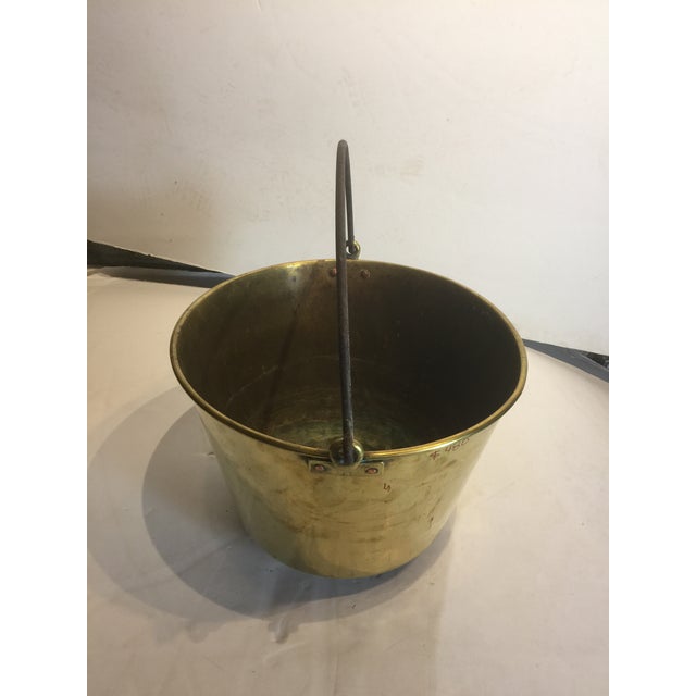 Vintage French Large Brass Bucket Chairish