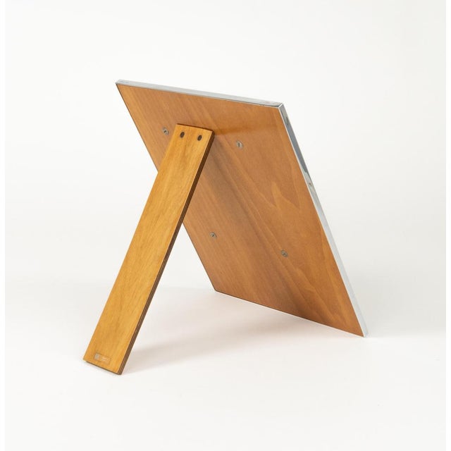 Picture Frame in Chrome and Glass by Felice Antonio Botta, 1970s For Sale - Image 10 of 14