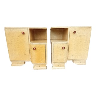 Art Deco Bedside Tables by Jindřich Halabala for Up Závody, 1950s, Set of 2 For Sale