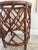 Beautiful Chinese Chippendale rattan table base. Deep espresso color. Sturdy. Classic timeless piece.