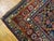 Tribal 1930s Blue Navy Diamond Tribal Antique N.W.Persian Rug 3' 4" X 10' 3" Handknotted Wool Carpet For Sale - Image 3 of 6