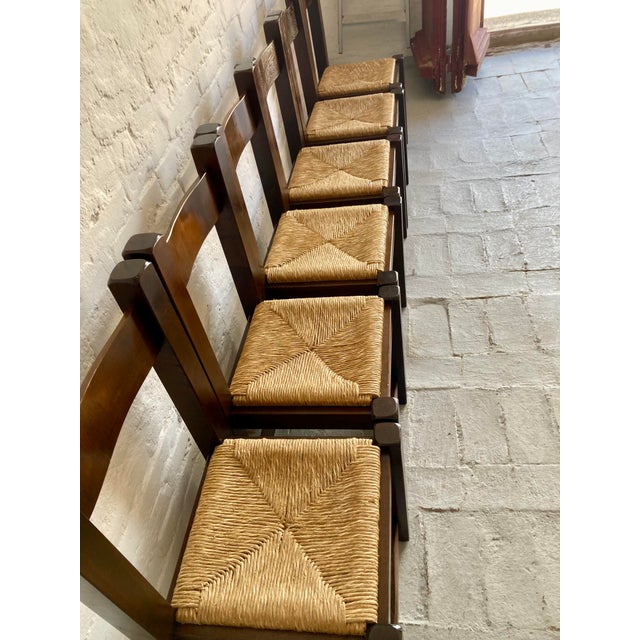 Italian Brutalist Chairs, 1960s, Set of 6 For Sale - Image 12 of 18