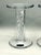 Pair of Simon Pearce Stratton Hand-Blown Air Twist Crystal Pillar Candlesticks, 7" For Sale In Los Angeles - Image 6 of 10