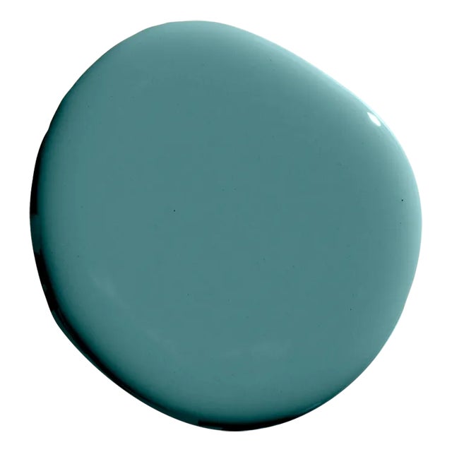 Bold, saturated blue-green. Backdrop is The New Way to Paint. Backdrop Standard Finish is a premium interior architectural...