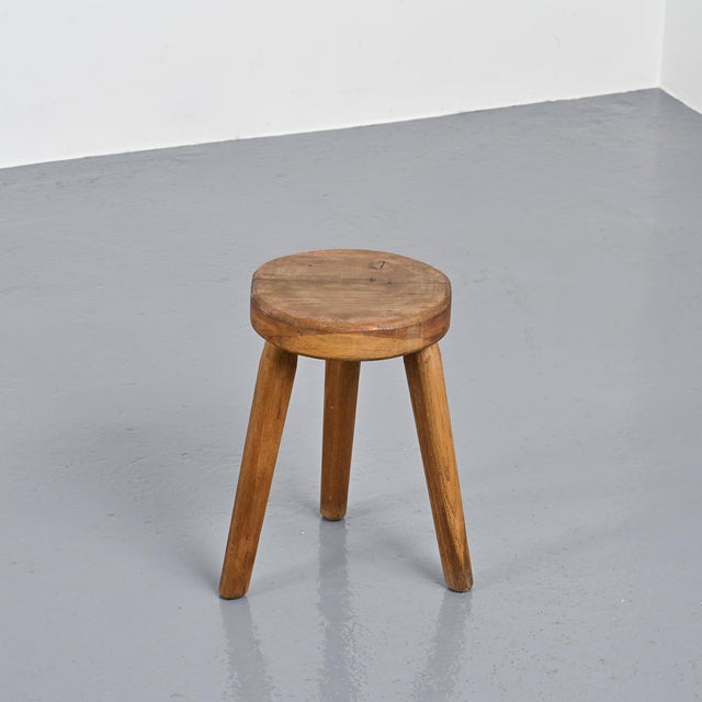 Wooden Tripod Stool, 1950s For Sale - Image 11 of 11