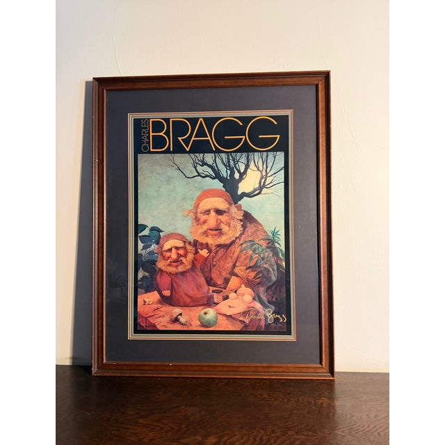 Wood Late 20th Century Charles Bragg Signed Serigraph For Sale - Image 7 of 7