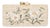 Alessandra Embroidered Long Clutch in White / Natural For Sale