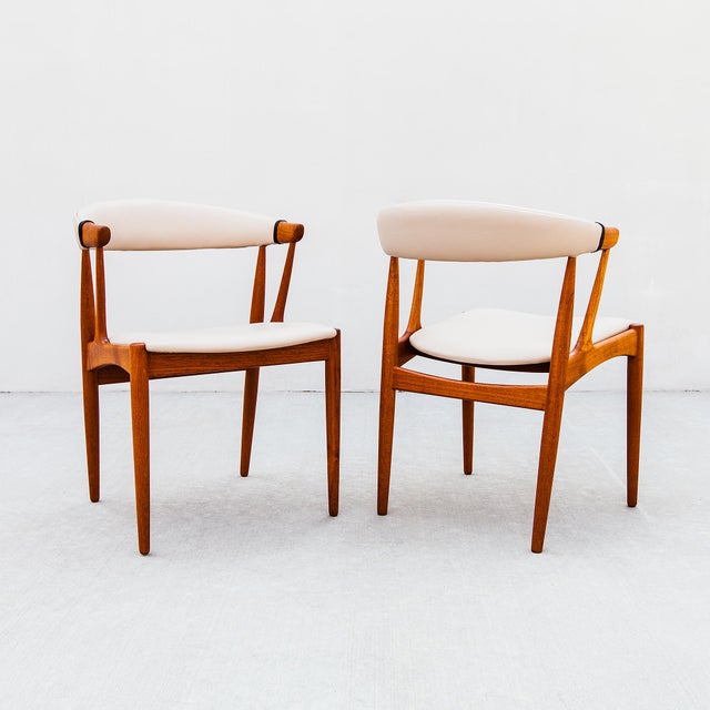 Restored 1960s Danish Modern Dining Chairs by Johannes Andersen, Model Ba 113 For Sale - Image 14 of 16