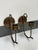 Grag Studios Handcrafted Brass Frame Wall Sconces + Glass Shades, Pair For Sale - Image 4 of 12
