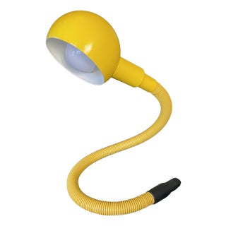 Vintage Pop Yellow Hebi Lamp by Isao Hosoe for Valenti, 1970s For Sale